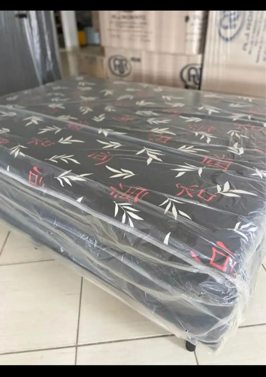 CAMA CASAL BOX CONJUGADA D33 20CM DE ESPUMA FRETE GRÁTIS  - Foto 2