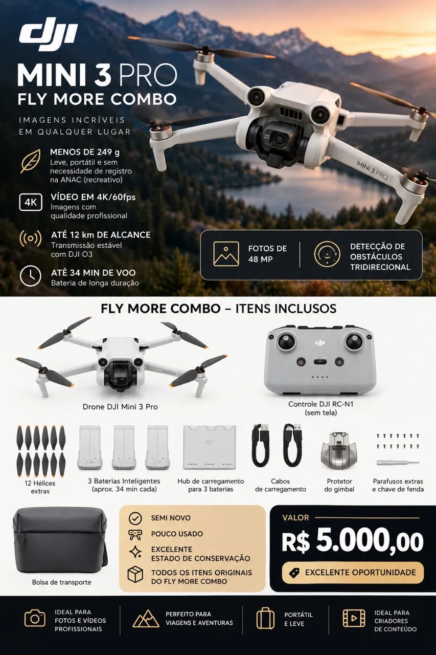 Drone DJI Mini 3 pro 