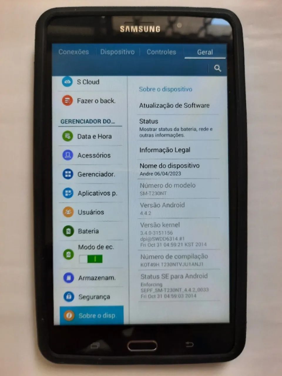 Tablet Samsung Tab 4 black com TV digital colecionador! - Foto 4