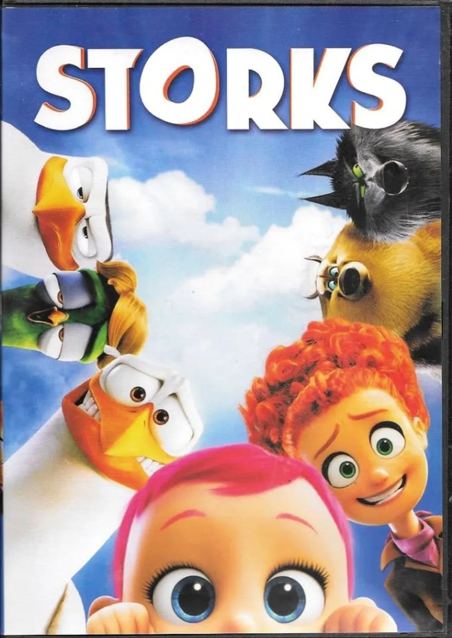 DVD: Storks (Cigüeñas / Cegonhas) importado (áudio em castelhano, inglês, e francês) reg.1