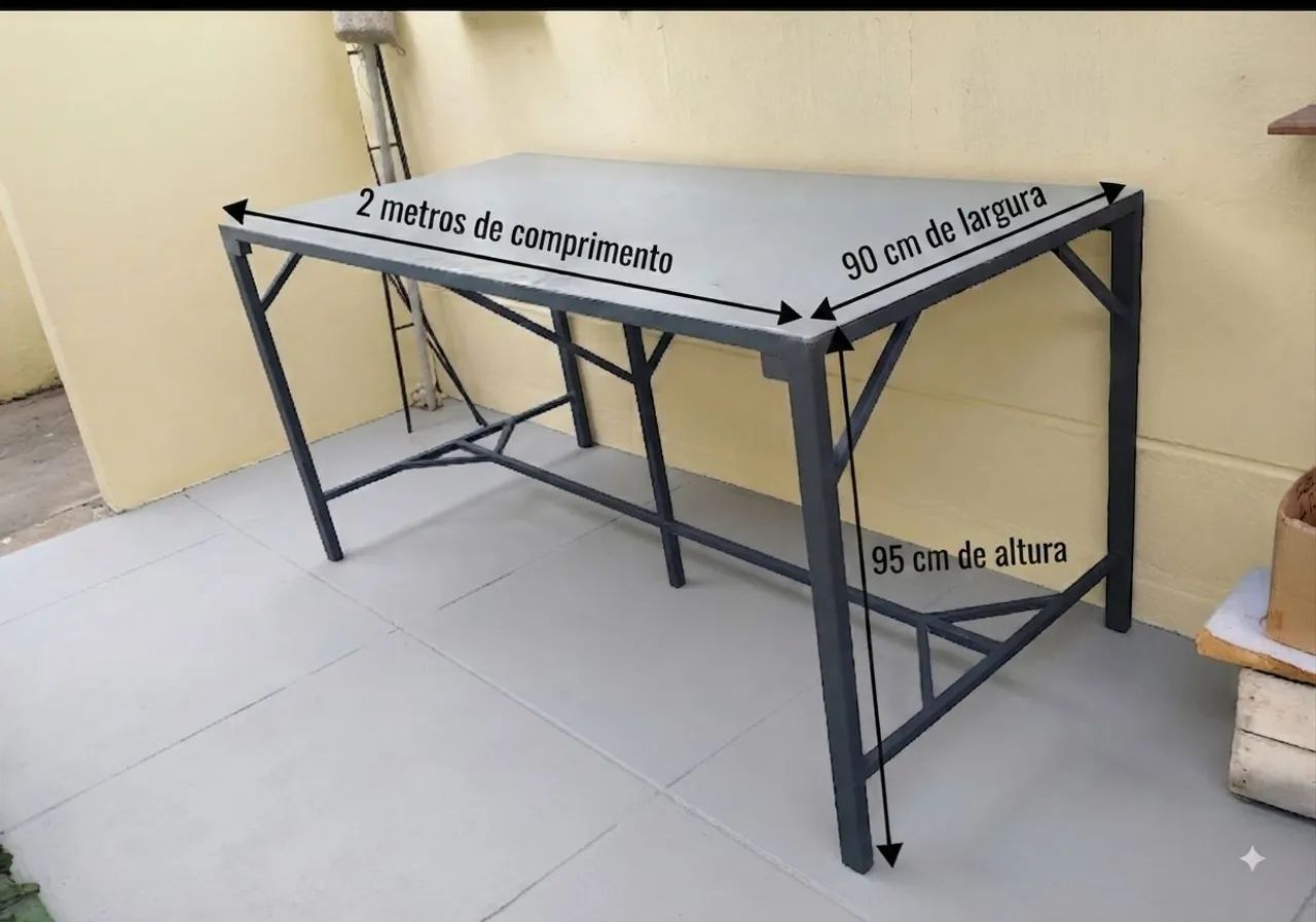 BANCADA 2 METROS GALVANIZADA - Foto 4