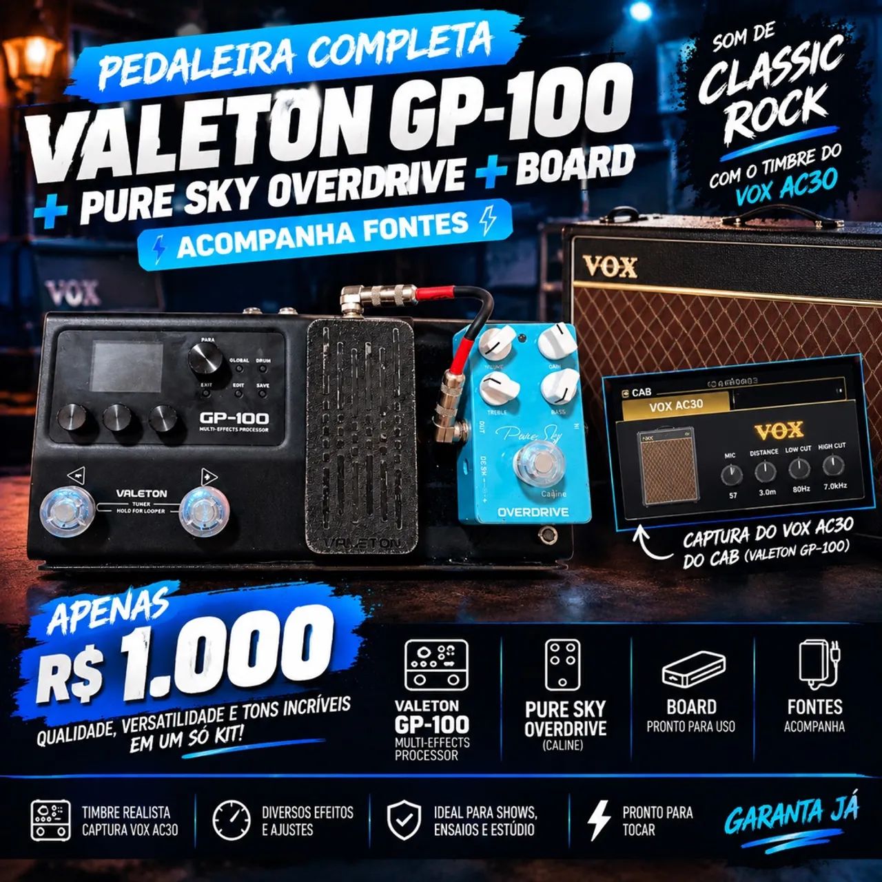 Vende-se GP100 + Pure Sky + Board 