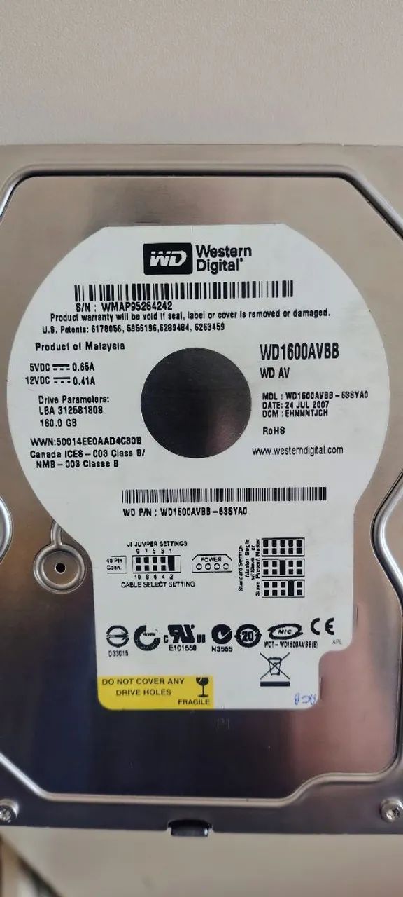 HD IDE 160gb