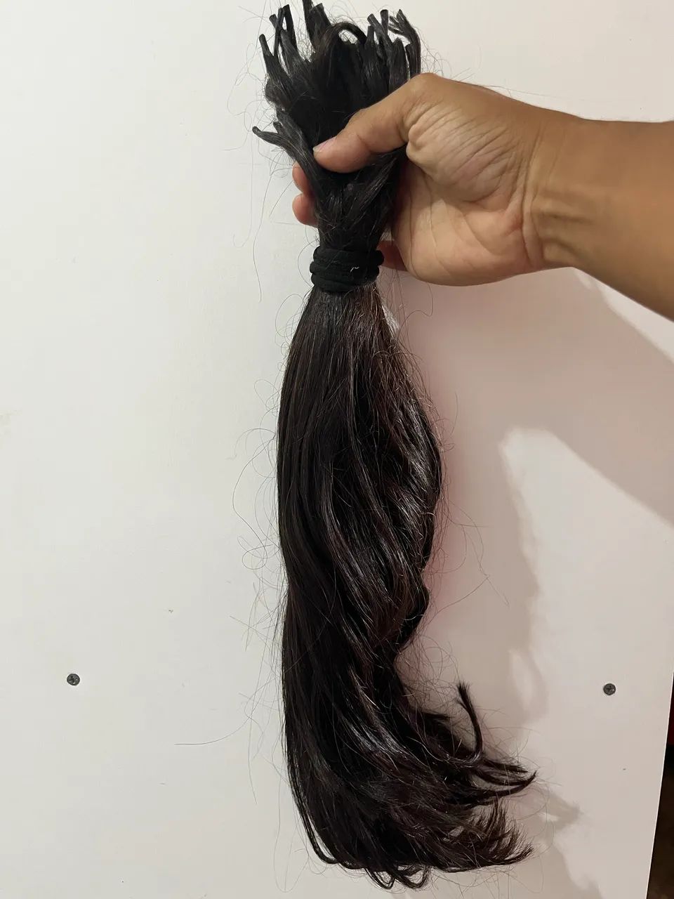 Cabelo humano indiano 55cm leve ondulado  - Foto 2