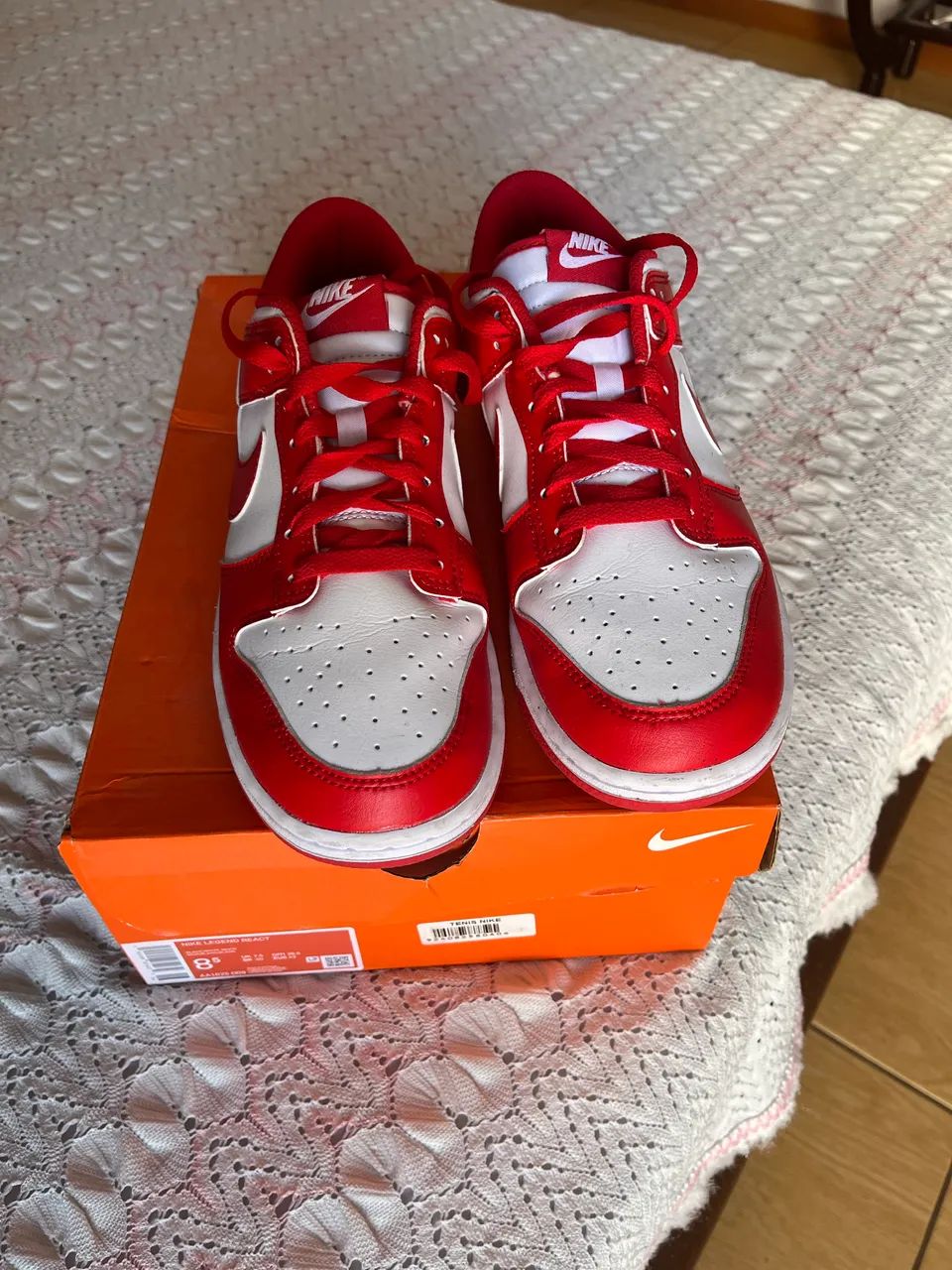 Tênis Nike Dunk Low Retrô Red  - Foto 3