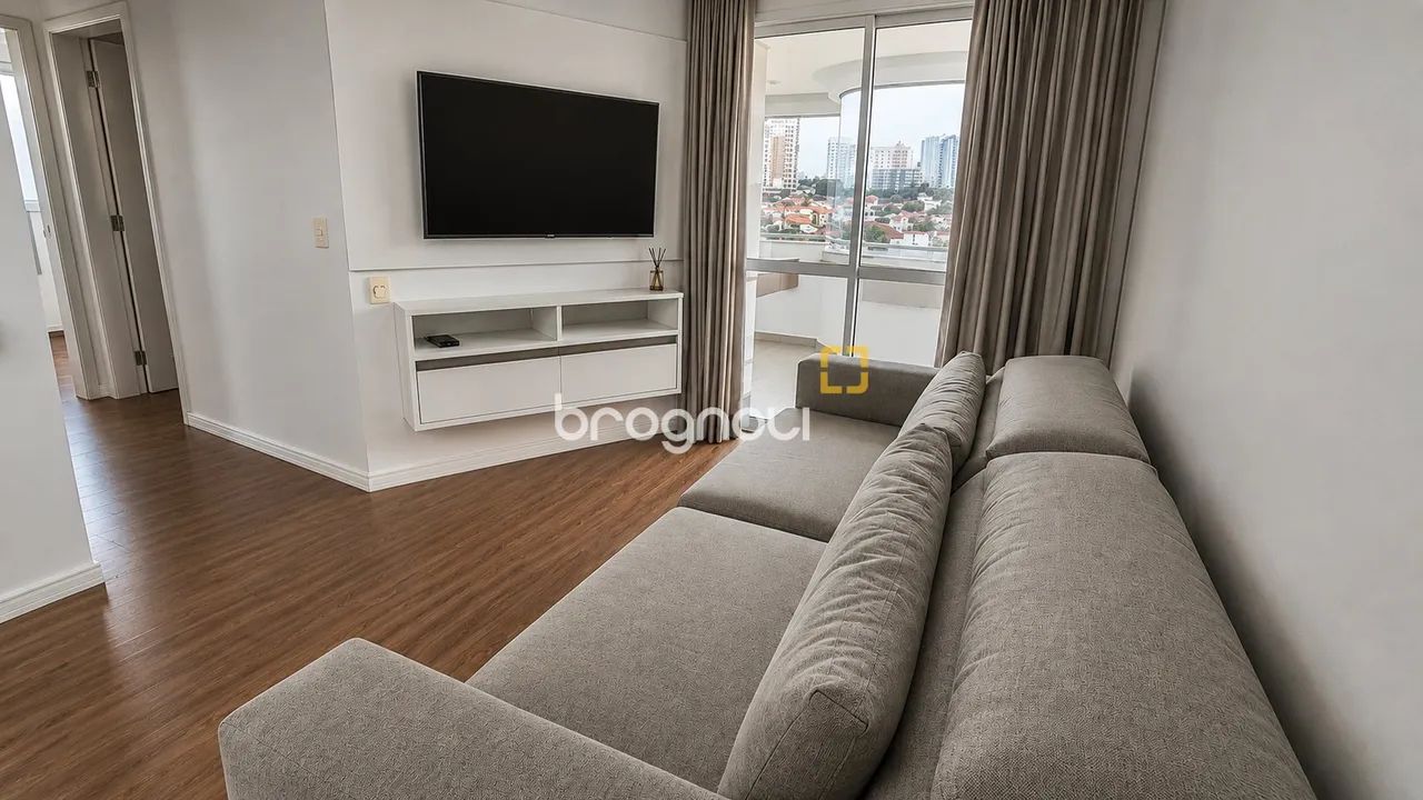Apartamento mobiliado com 3 quartos e varanda com churrasqueira - Foto 3