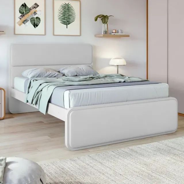Cama Casal Loop Luxo 1,40m Easy Like Estética Moderna e Luxuosa - Foto 2