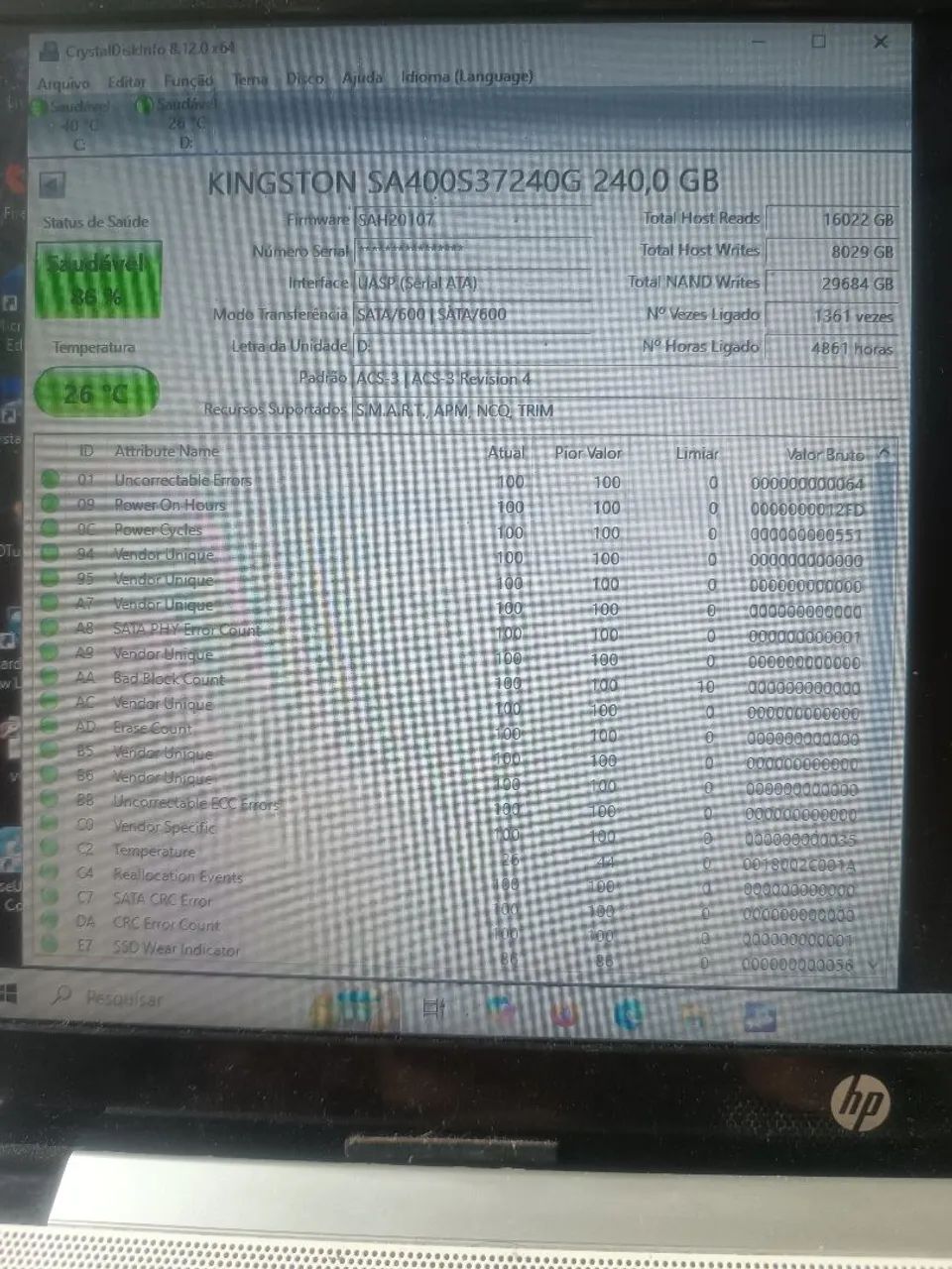 SSD Kingston original 240 gb  ( USADO ) - Foto 4