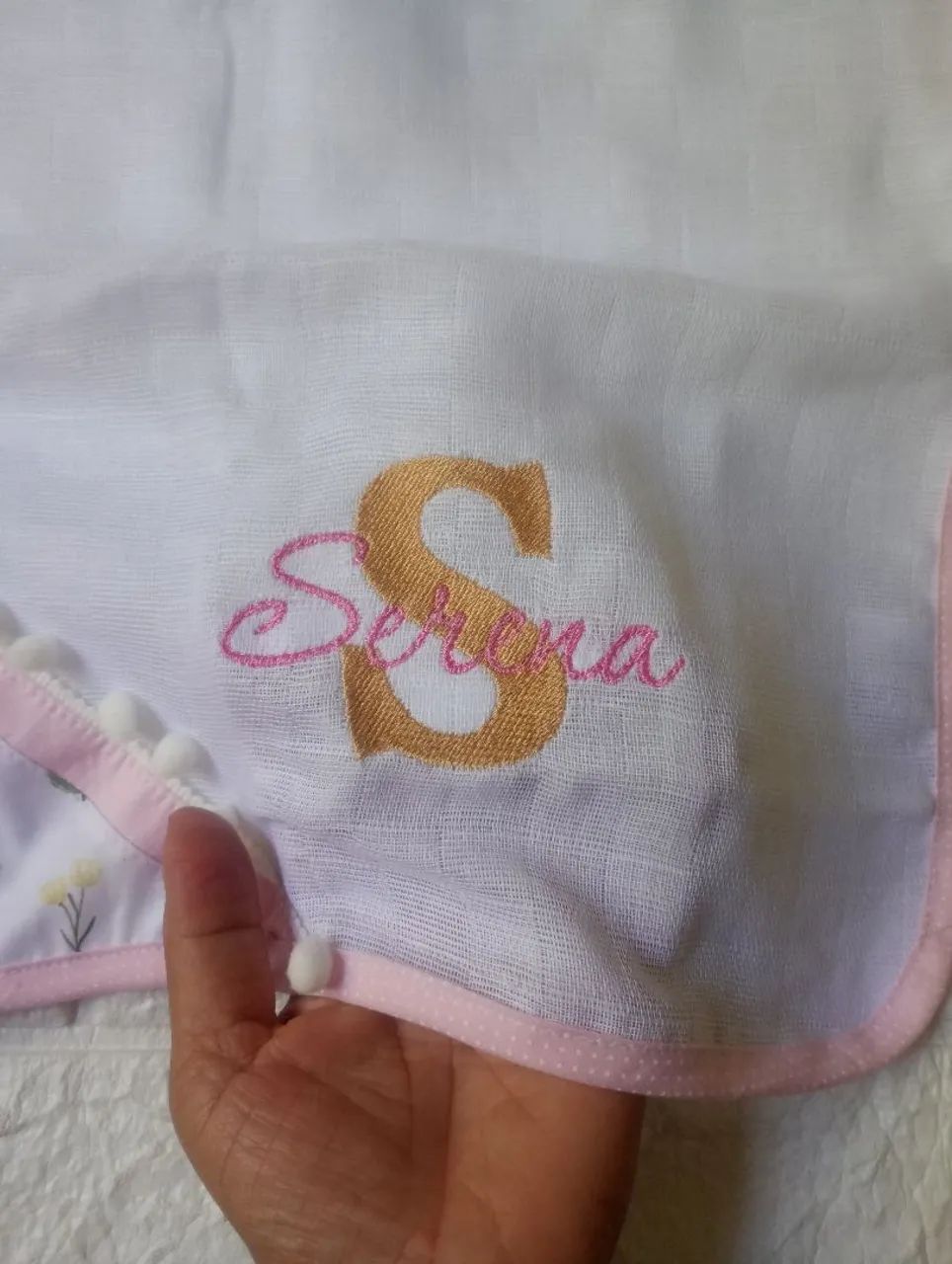 Fraldinha de boca personalizada 
