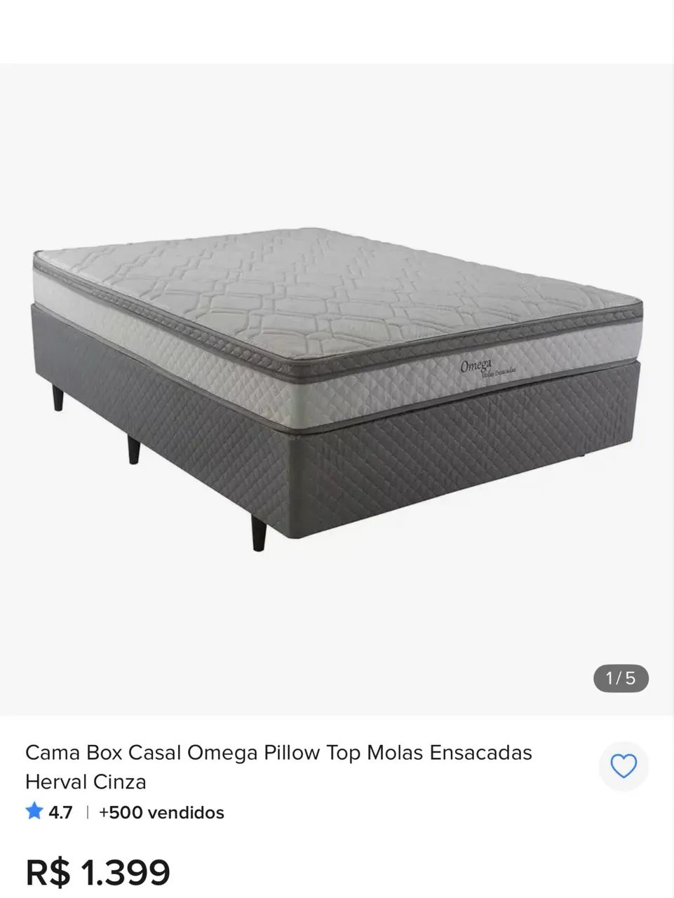 CAMA DE CASAL USADA - Foto 4