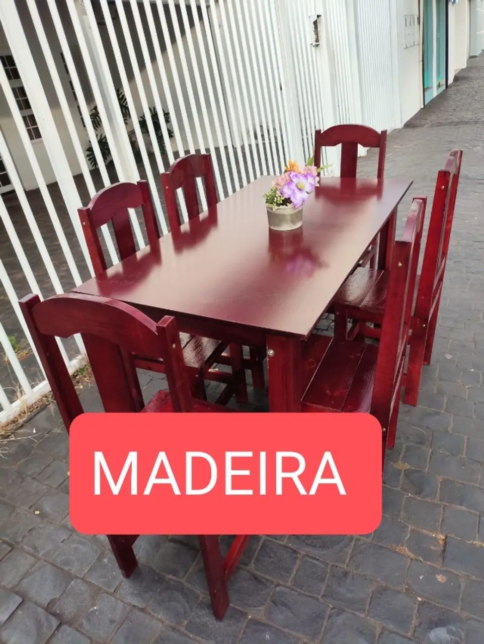 MESA GRANDE MADEIRA SEM CADEIRAS, NOVA - Foto 4