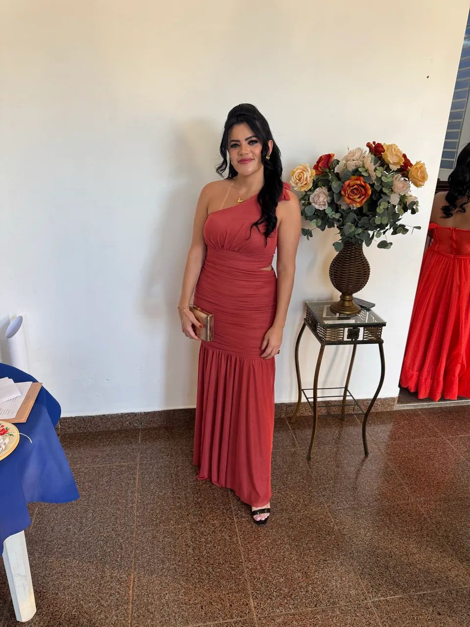 Vestido Longo Tule Usado 1x  - Foto 3