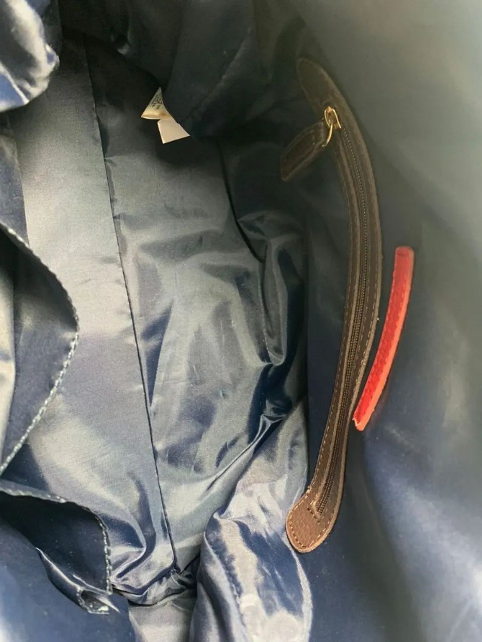 bolsa tommy hilfiger couro sintético marrom - Foto 4