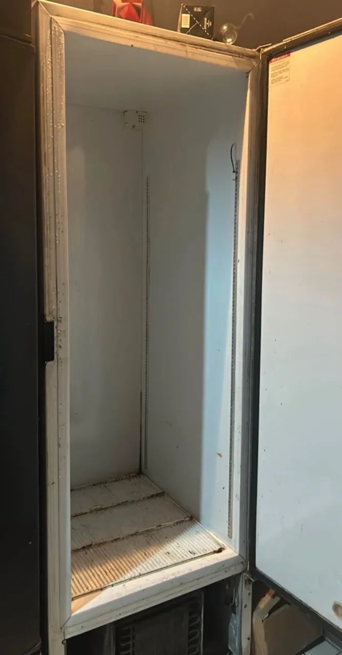 Freezer vertical de gelo