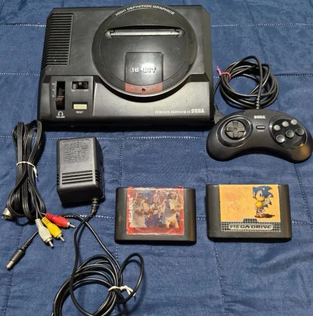 Mega Drive 2 com Sonic Original