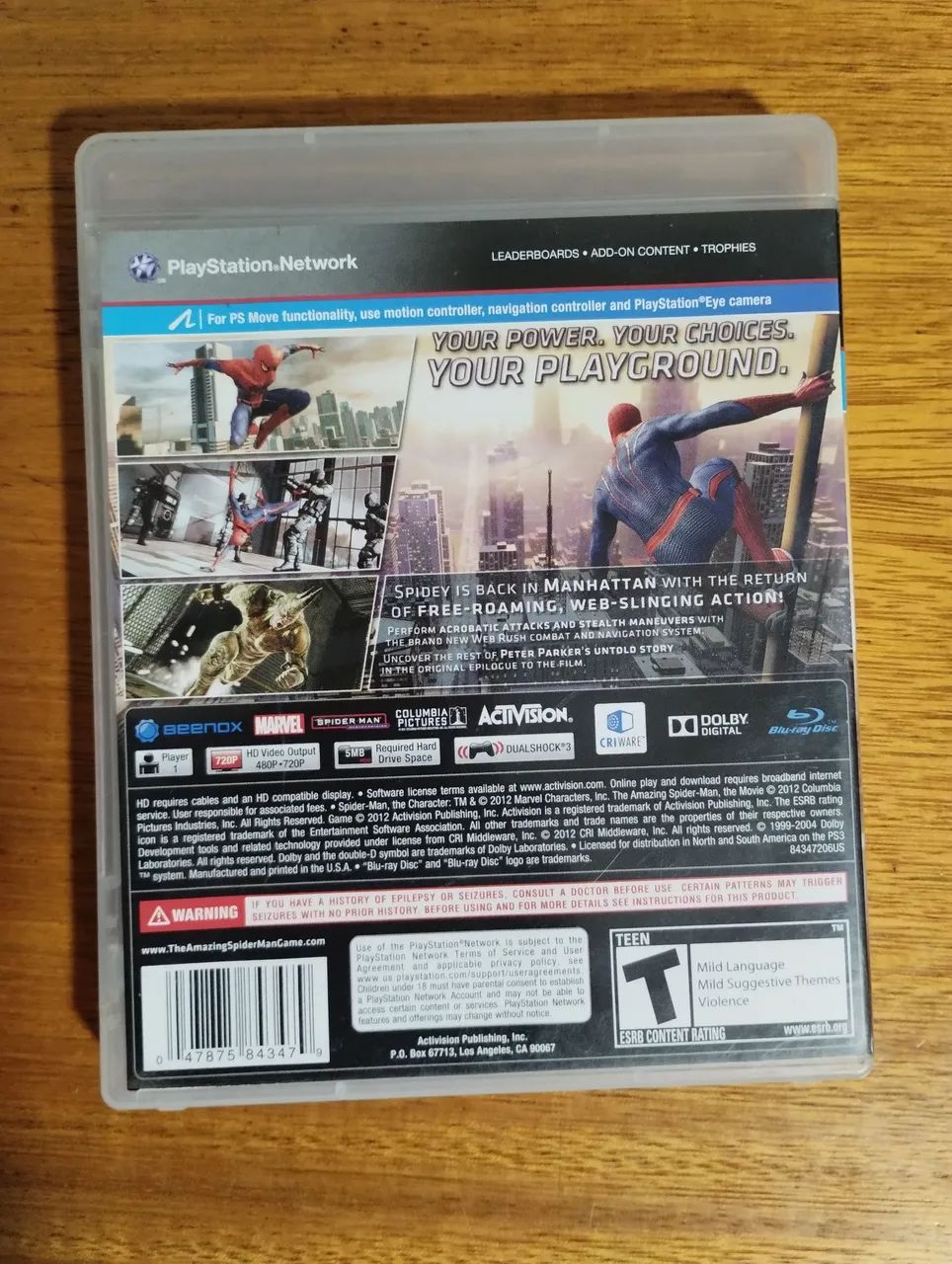 Homem aranha The Amazing Spider Man PS3  - Foto 4