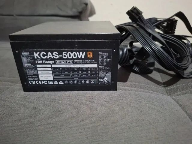 Fonte Atx KCAS AEROCOOL 500W 80 Plus Bronze - Defeito 