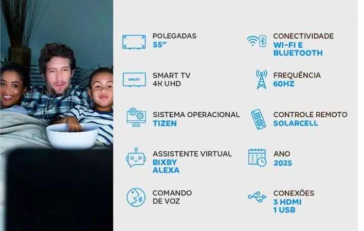 SmartTV Samsung Ultra definição 55 polegadas - Foto 3