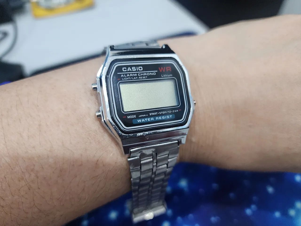 Relogio Cassio vintage aço prateado vintage