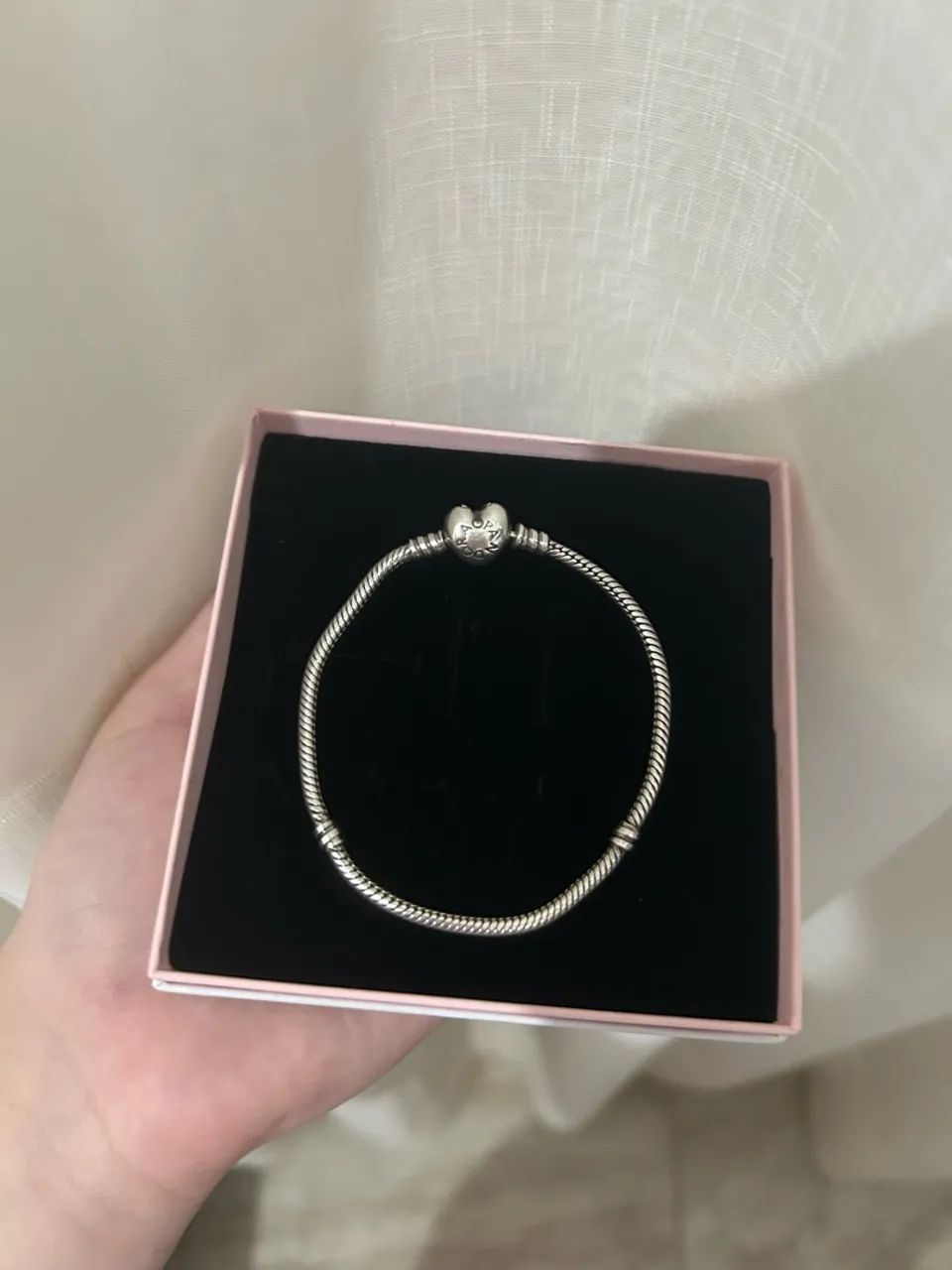 Pulseira Pandora Original 20 cm + Caixa e Sacola