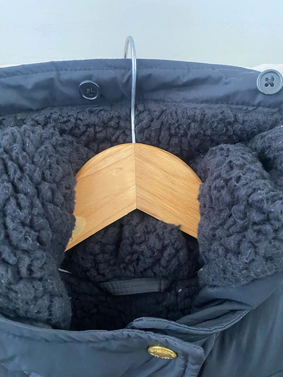Casaco puffer infantil preto Abercrombie TAM 11/12 2
