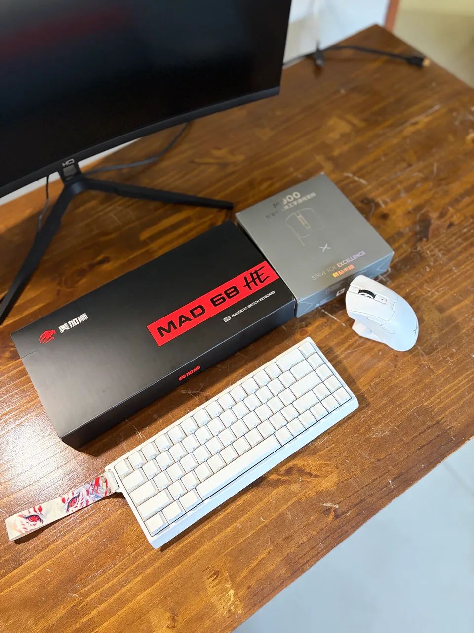 Kit mouse e teclado brancos  - Foto 3