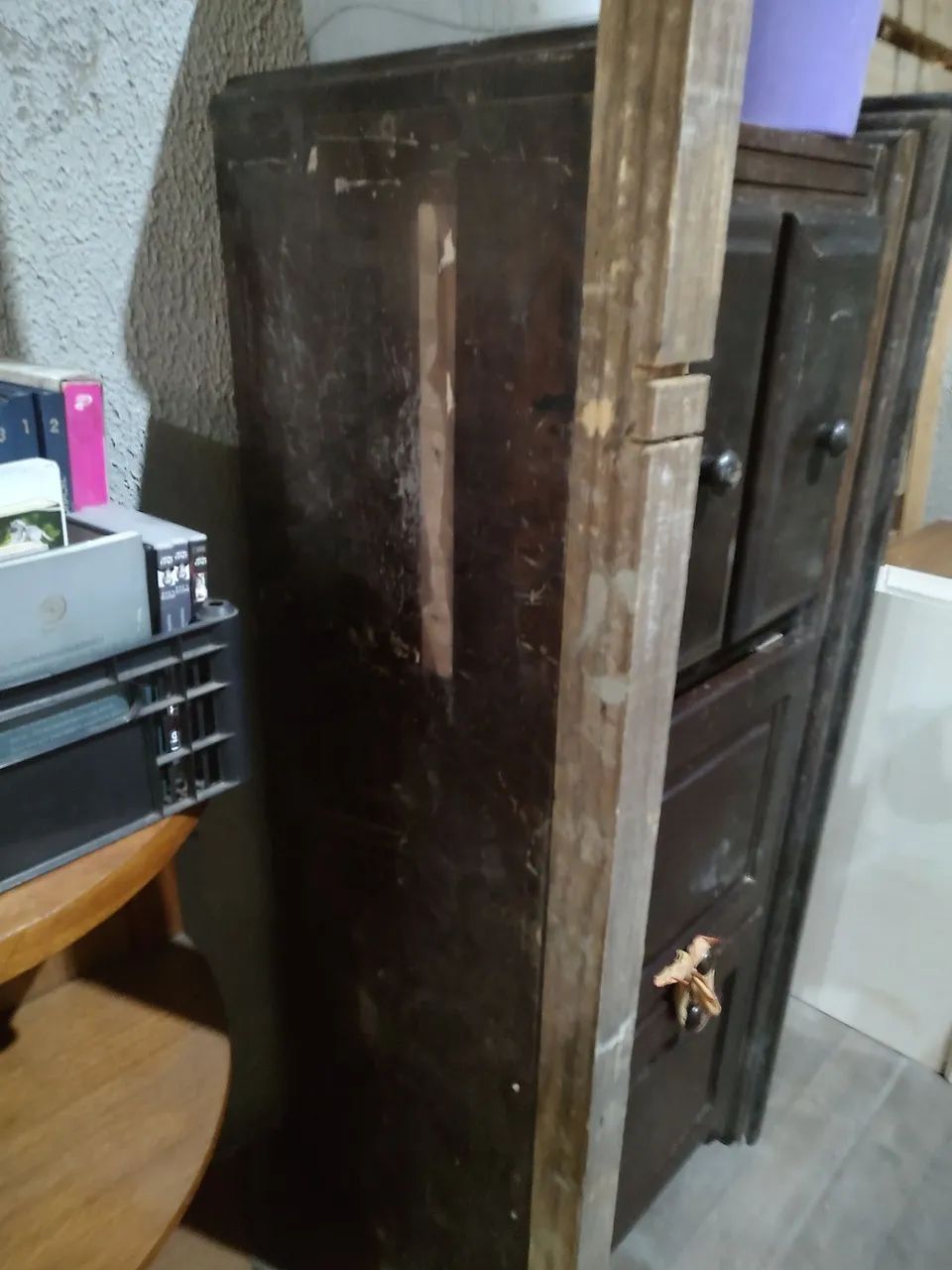 Móvel rack madeira maciça antigo - Foto 5