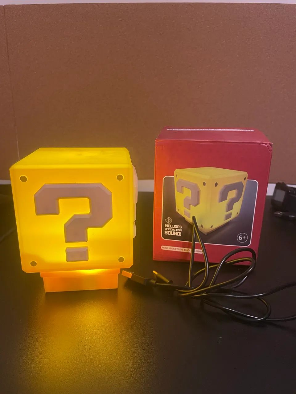 Luminária Cubo Mario Bros com som - Foto 3
