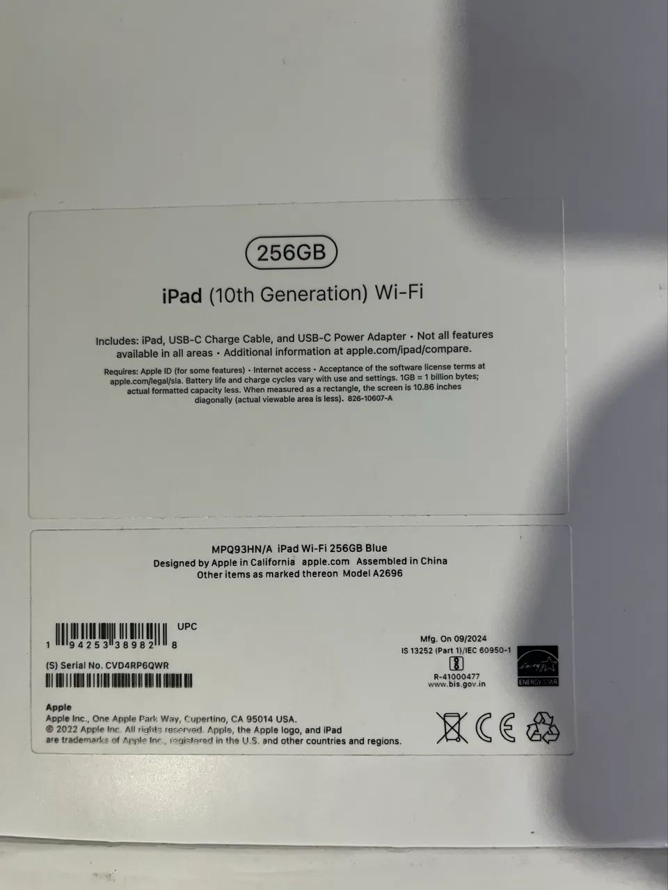 iPad 10 256GB (blue), novo caixa lacrada - Foto 3