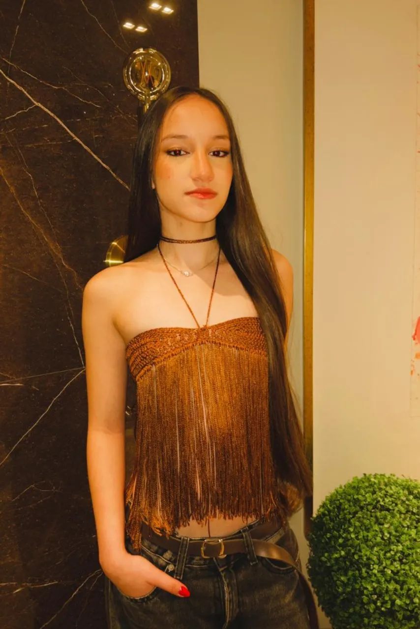Top com franjas - Foto 3