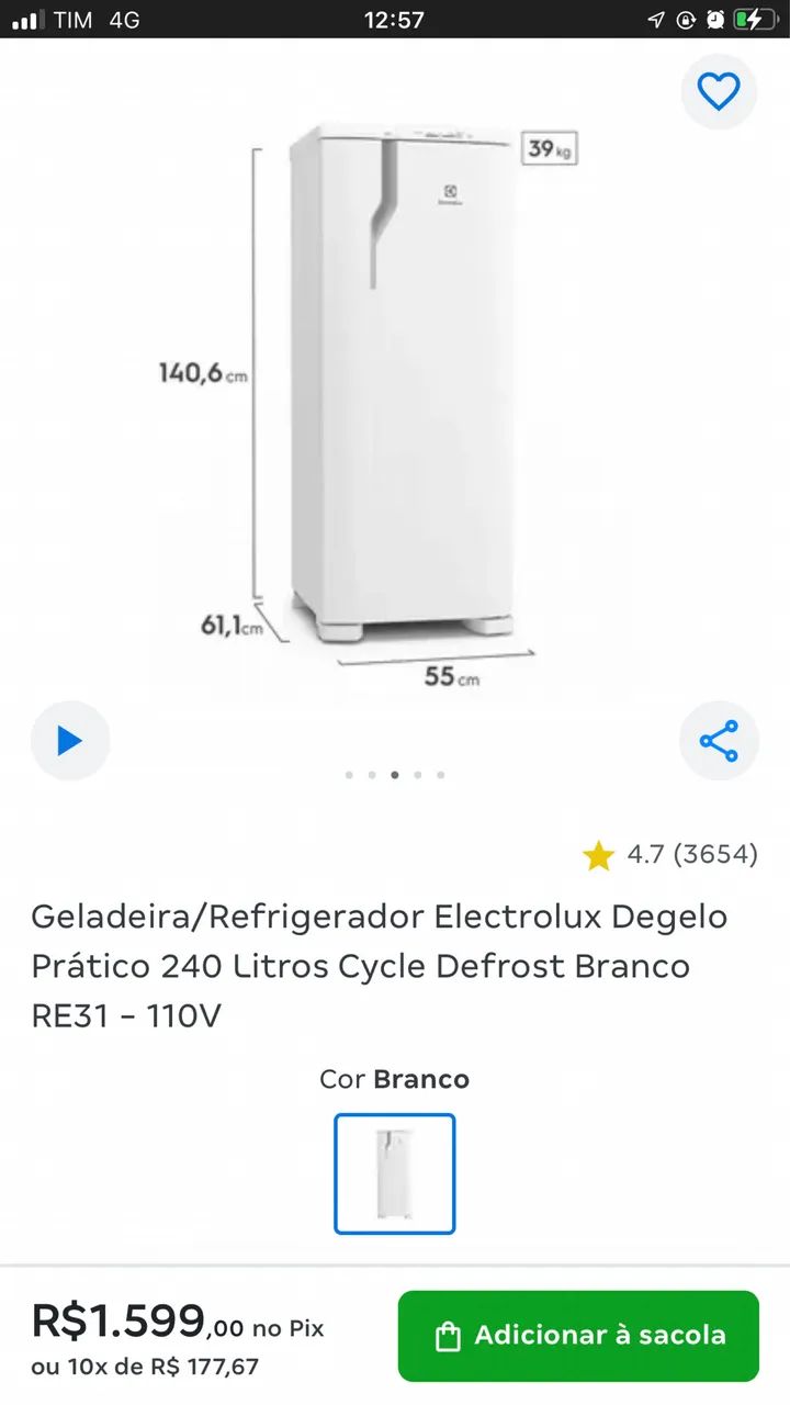 Geladeira - Eletrolux - Foto 3