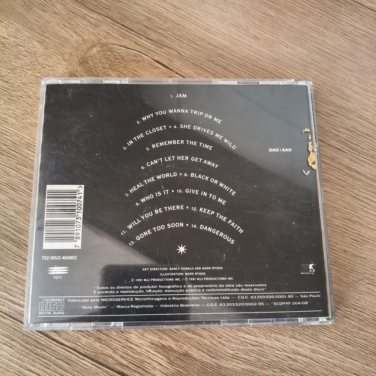 Cd Michael Jackson Dangerous - Primeira Prensagem - Foto 4