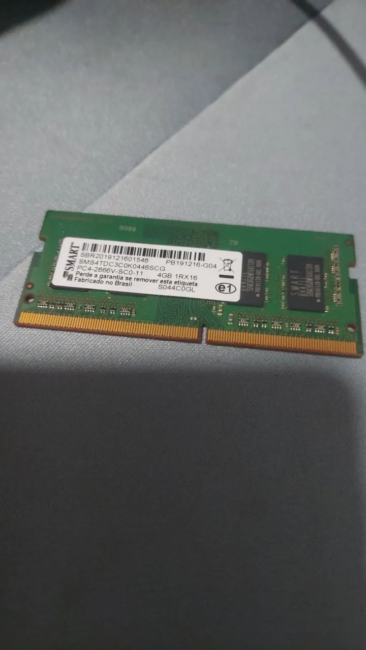 Memória ddr4 4gb 