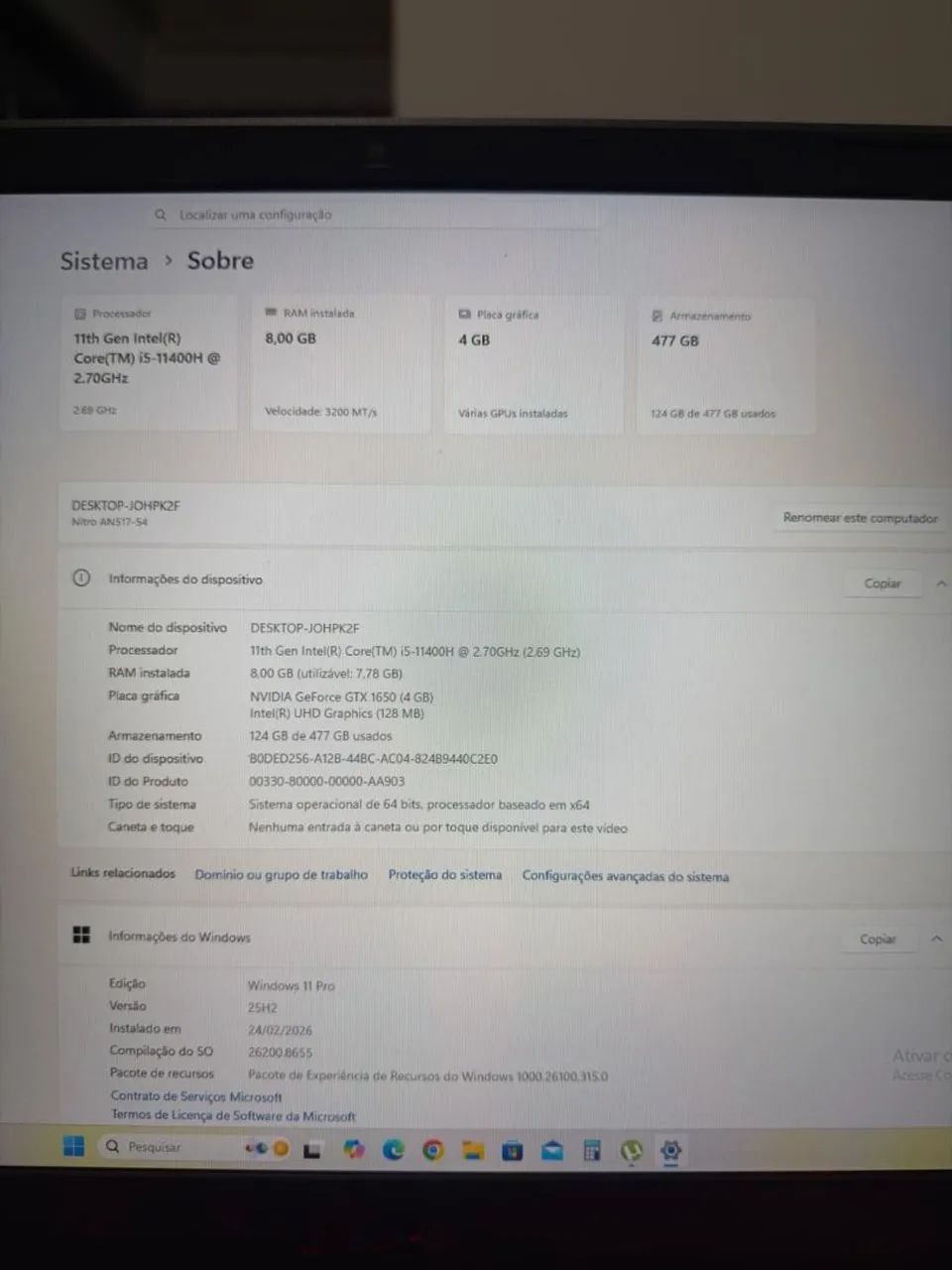 Notebook acer nitro 5 - Foto 4