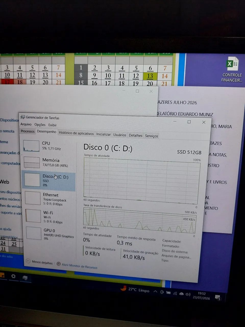 Notebook celeron n5095 16gb 512  - Foto 3