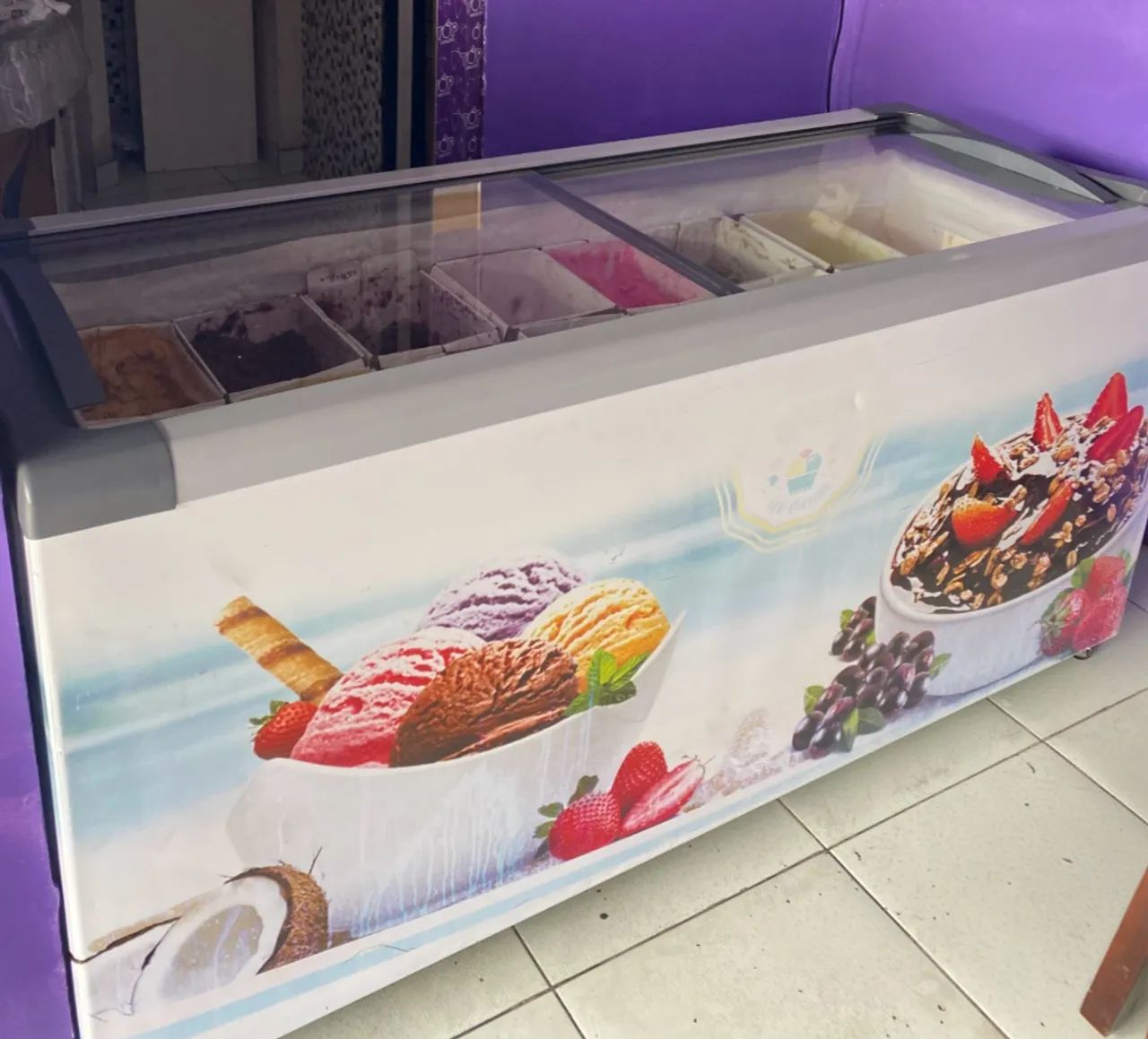 Freezer expositor para sorvetes  - Foto 5