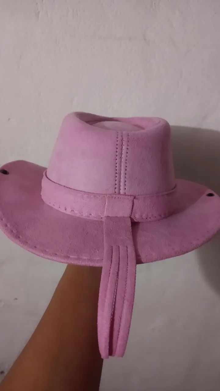 Chapéu infantil country Rosa - Foto 3
