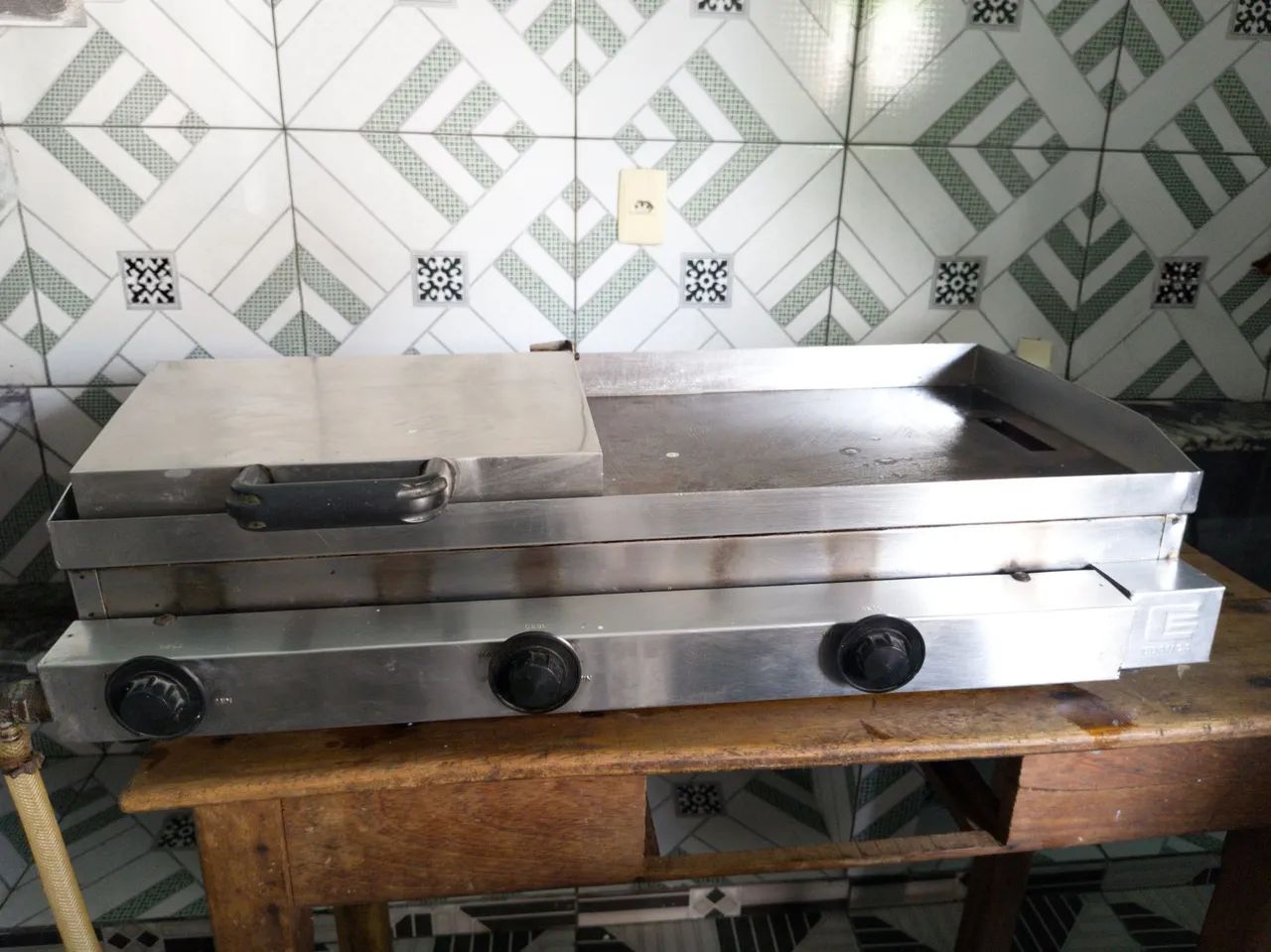 Estuda / chapa profissional inox/ taxo de frita salgados  - Foto 2