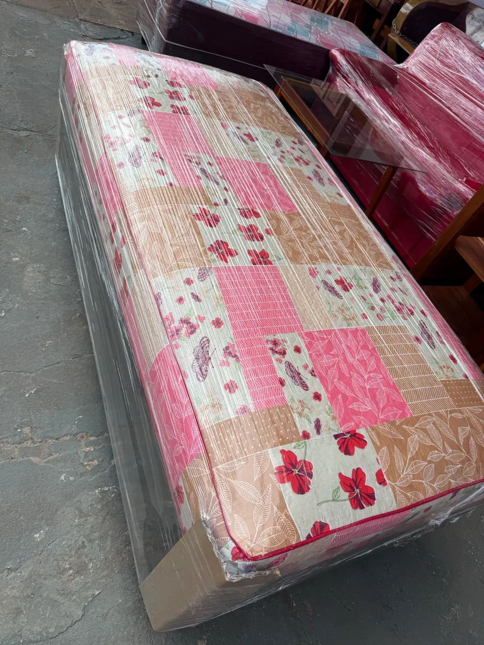 Cama solteiro espuma e de mola à pronta entrega  - Foto 4
