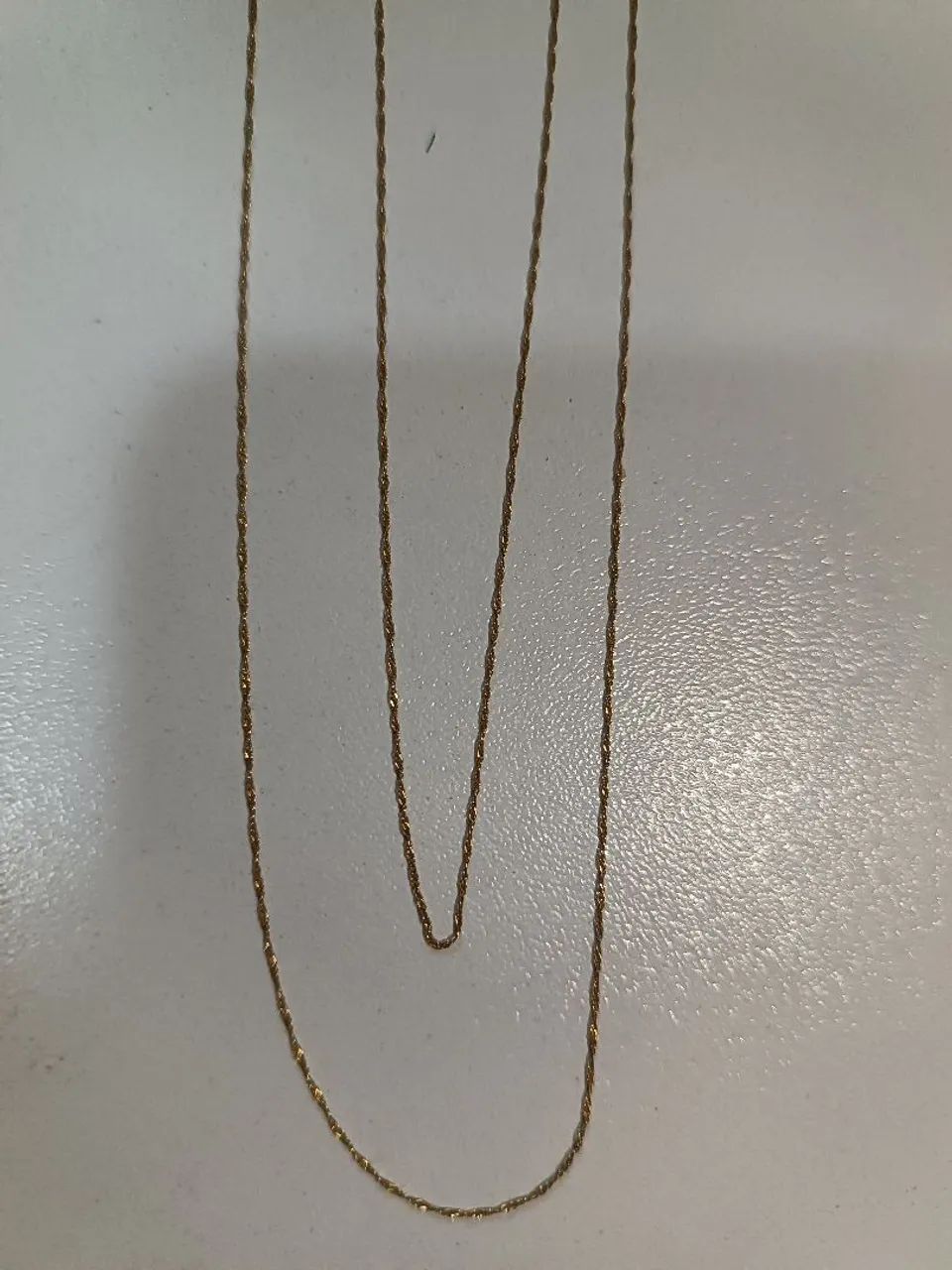 Cordão ouro feminino 