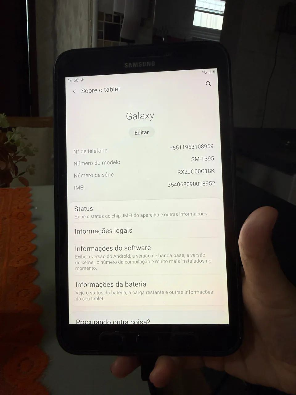 Tablet Samsung Galaxy 16GB Black Seminovo - Foto 2