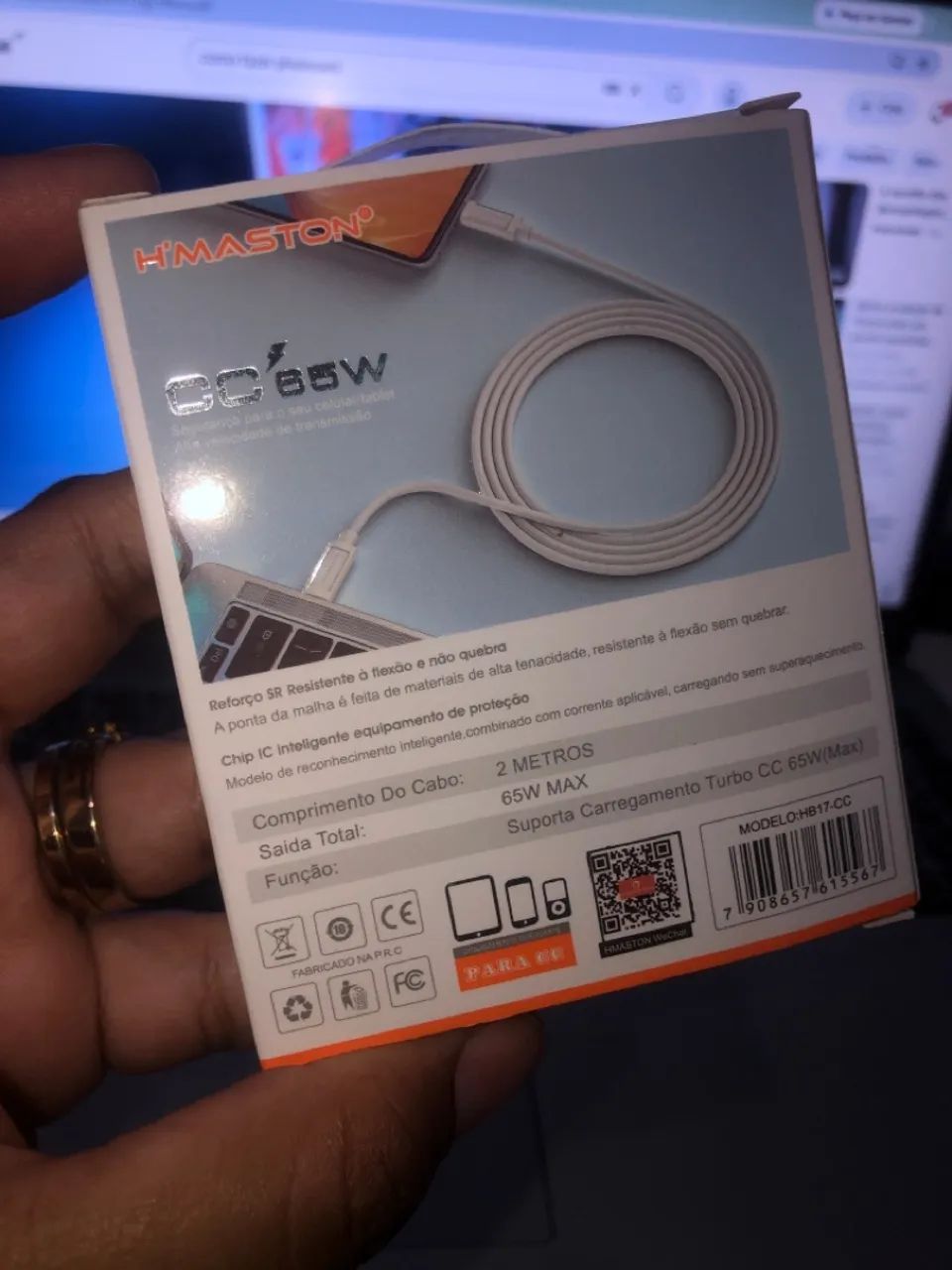 Cabo 2 metros para iPhone 15 tipo-c c - Foto 2