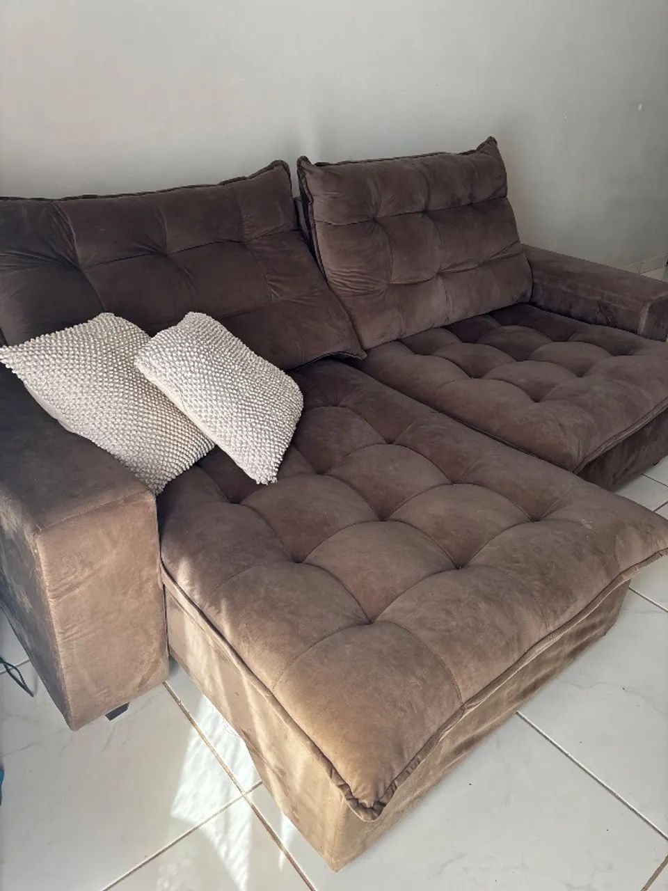 SOFÁ RETRÁTIL E RECLINÁVEL 2,50M