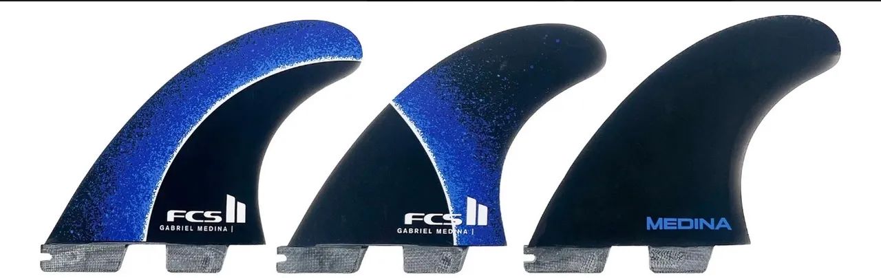 Quilhas Fcs II Fcs2 Gabriel Medina Gm Pc Tri - Medium Blue Quilhas Fcs II Fcs2 Gabriel Medina Gm Pc Tri - Medium Blue