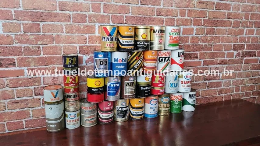 Latas Óleo Antigas - Foto 4
