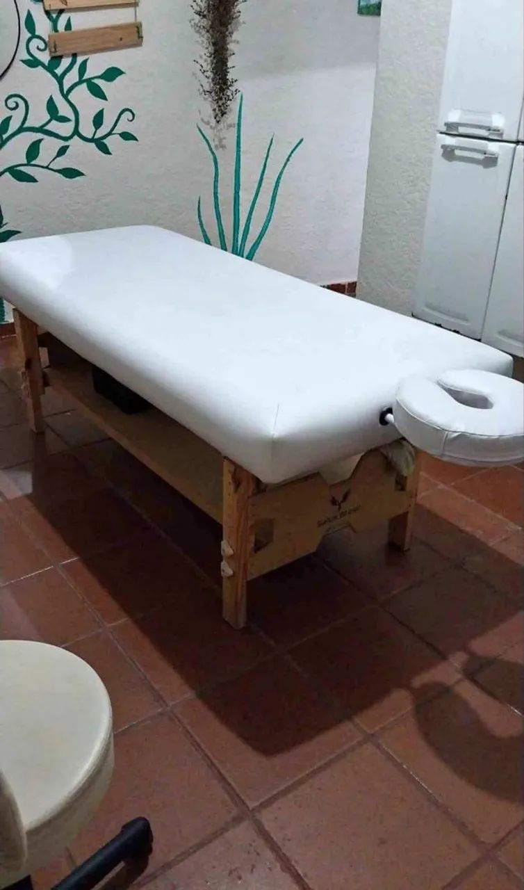 Maca de massagem, branca e fixa