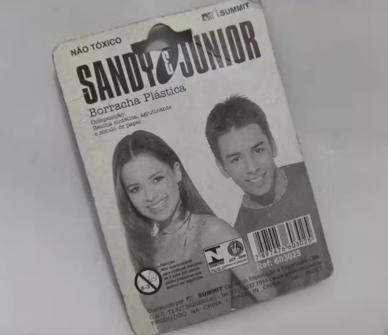 Kit antigo raro borrachas Sandy e Júnior  - Foto 2