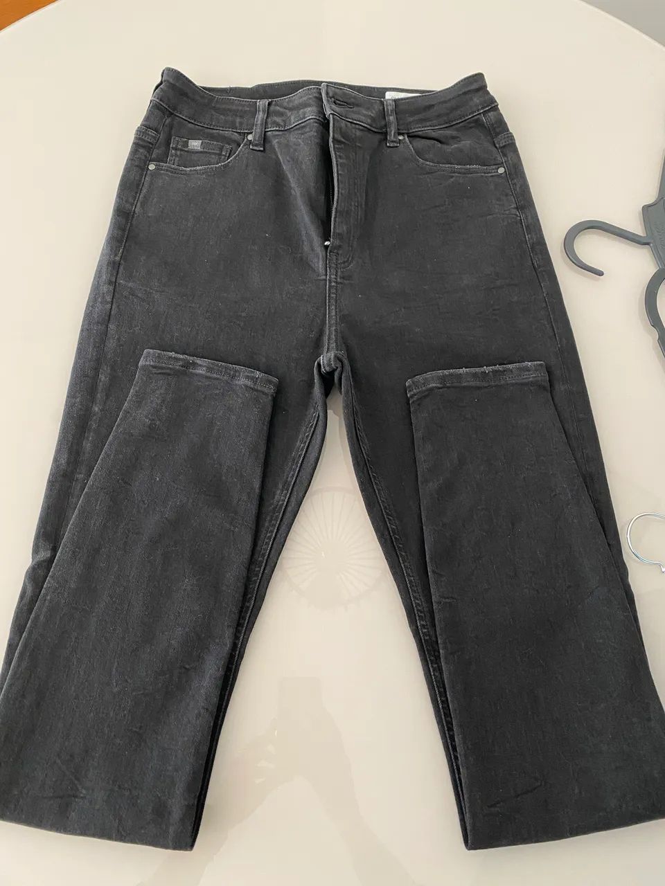 Calça Jeans com Elastano cintura alta