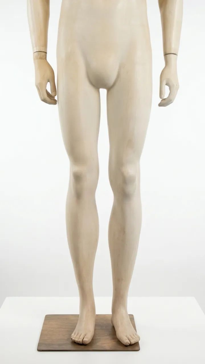 Manequim branco masculino reto - Foto 3
