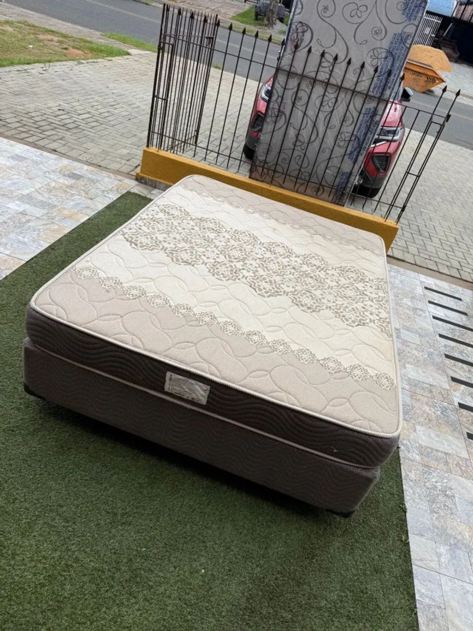 Colchão Casal + base BOX SEMINOVO - Entrego HOJE!  - Foto 2